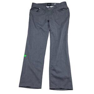 HILTL Pants Men 38W x 32L Gray Kent Woven Mid Rise‎ Straight Leg Casual Flaw